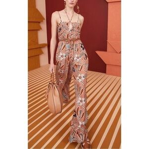 Ulla Johnson Floral Silk Wide-Leg Khalida Jumpsuit